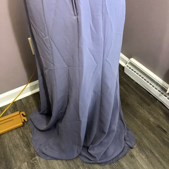 Brideside Full Length Dress Gown Formal Purple 6 - Picture 2 of 7